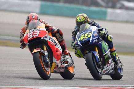 Rossi Marquez Sepang MotoGP 2015