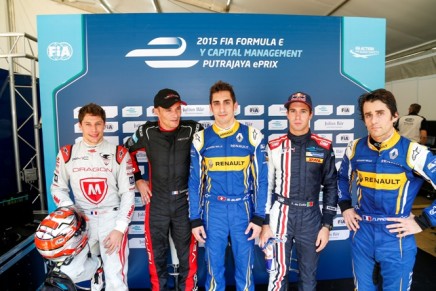 Duval Sarrazin Buemi da Costa Prost Putrajaya Formula E 2015