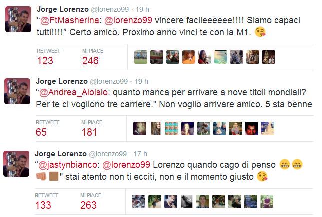 MotoGP | Lorenzo risponde alle provocazioni su Twitter