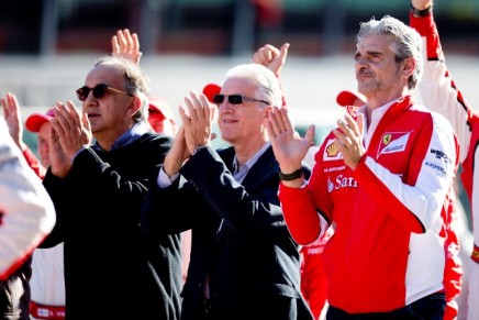 Marchionne Ferrari Arrivabene Mugello 2015