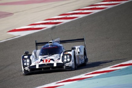 Montoya test Porsche 919 Hybrid Bahrain 2015