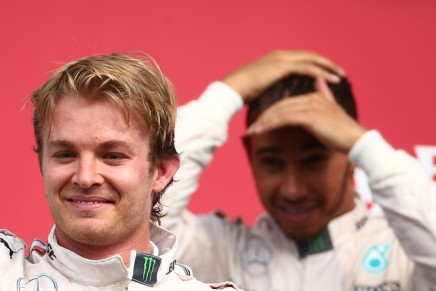 Mexican Grand Prix, Mexico City 29 October - 1 November 2015 Rosberg Hamilton Mercedes