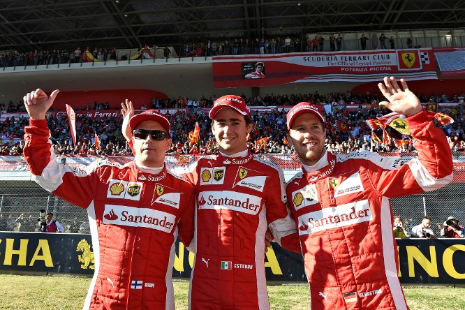 Raikkonen Gutierrez Vettel Mugello 2015