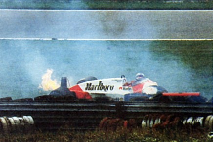 Johansson incidente prove GP Austria 1987