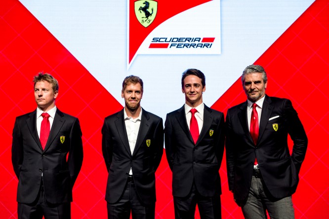 Natale Ferrari Arrivabene, Gutierrez, Raikkonen, Vettel