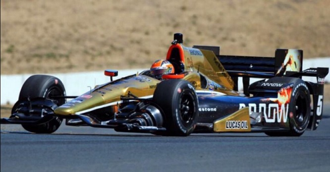 jack Harvey IndyCar test Sonoma 2015