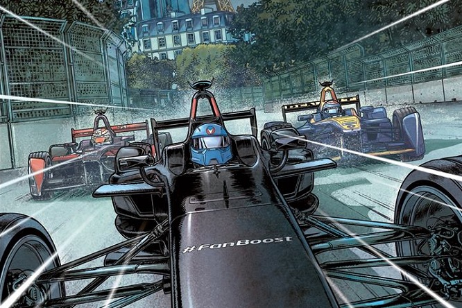 Copertina Michel Vaillant Parigi Formula E