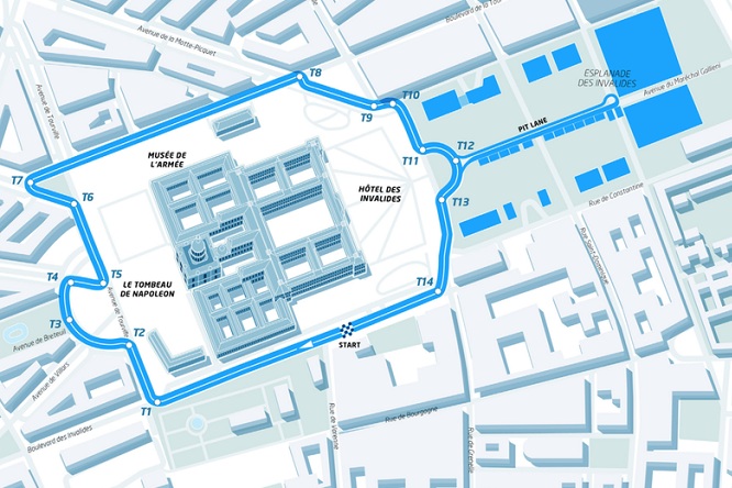 Formula E circuito ePrix Parigi