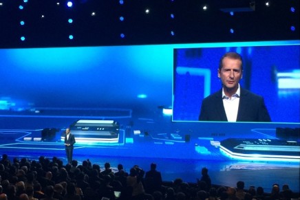 Herbert Diess Volkswagen CES Las Vegas 2016