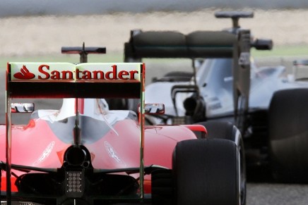 F1 Testing Barcelona, Spain 22 - 25 February 2016 Ferrari vs Mercedes