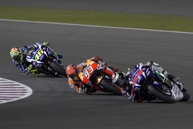 GP Qatar 2016 Race Lorenzo Marquez Rossi