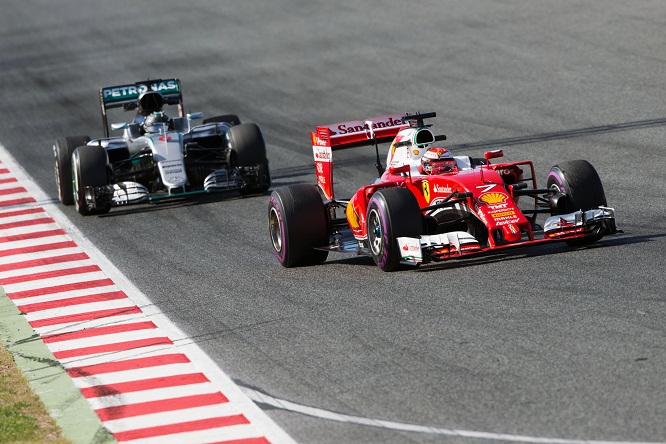 Ferrari Mercedes F1 Testing Barcelona, Spain 1 - 4 March 2016