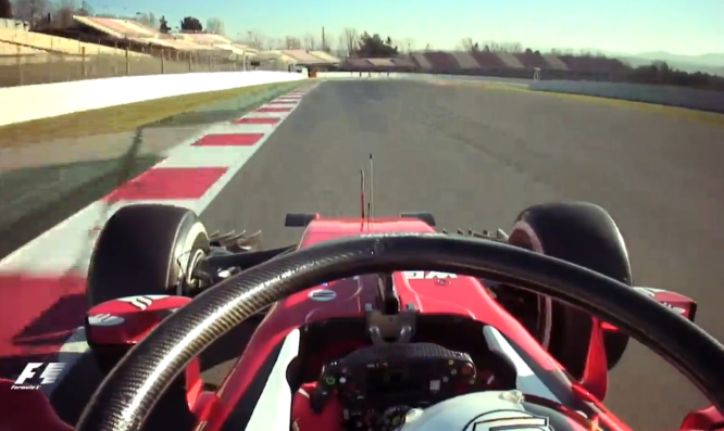 Vettel Halo onboard