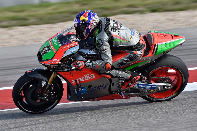 MotoGP | Libere impegnative per Aprilia ad Austin