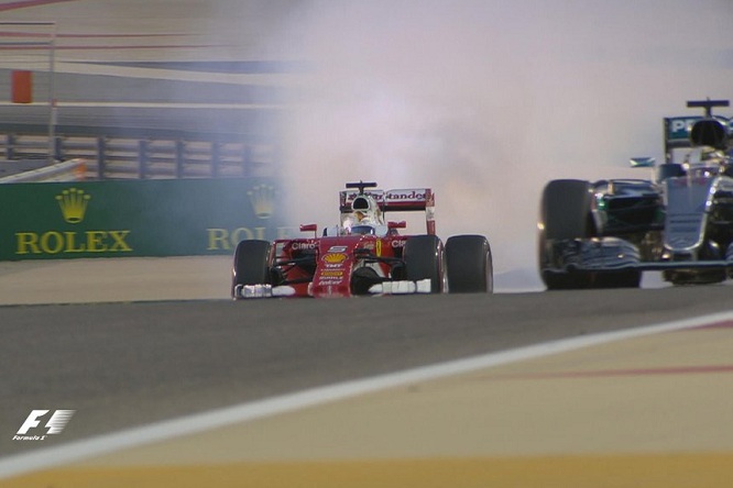 Ferrari Vettel Hamilton GP Bahrain 2016