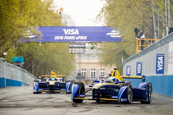 Formula E Parigi 2016 Buemi Prost Renault edams