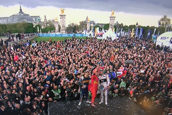 Formula E Podio Parigi Di Grassi Vergne Buemi 2016