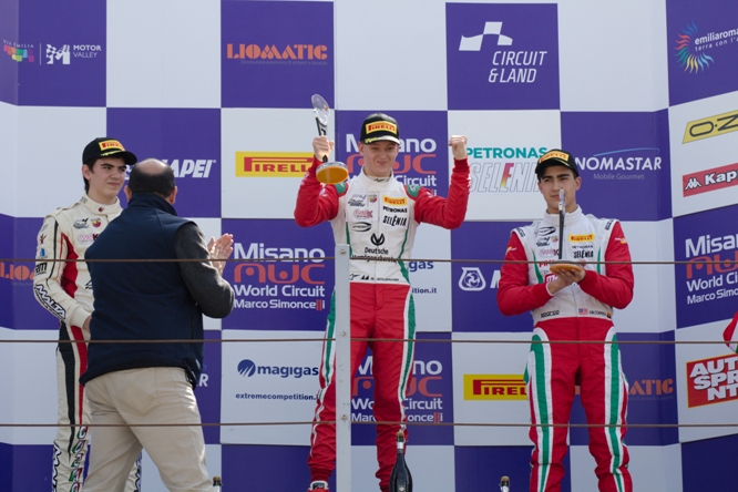 Mick Schumacher podio