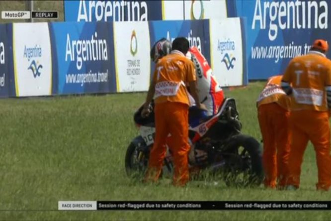 MotoGP | GP Argentina, PL4: scoppia il battistrada, paura per Redding