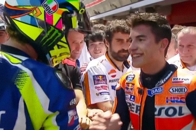 MotoGP | Marquez: “Gara difficile, ma bella battaglia con Valentino”