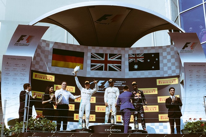 Hamilton Rosberg Ricciardo Hungaroring 2016