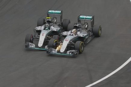 Mercedes Rosberg Hamilton incidente Austria 2016