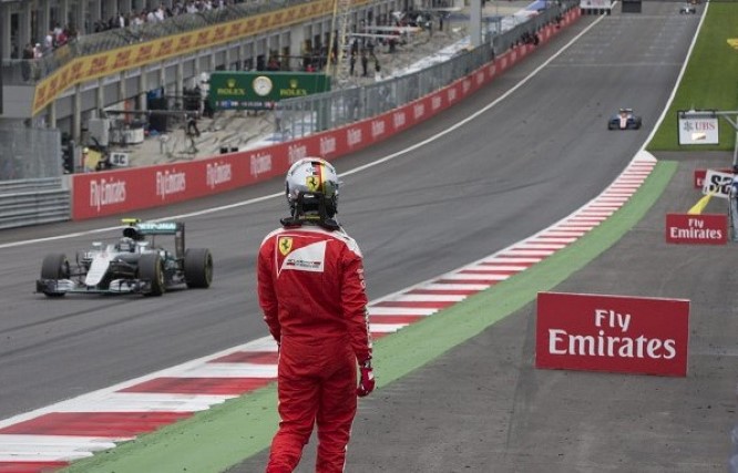 Ritiro Vettel GP Austria 2016