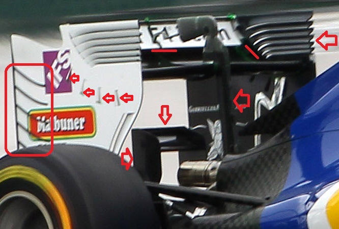 Sauber ala posteriore e monkey seat GP Silverstone 2016