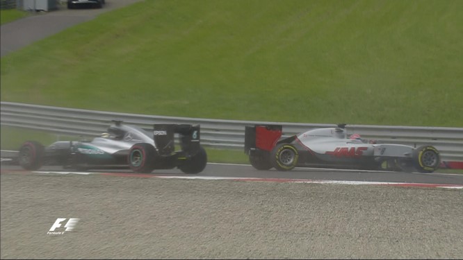 Testacoda Hamilton Grosjean GP Austria 2016