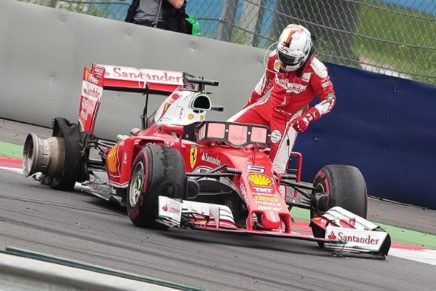 Vettel ritiro GP Austria 2016