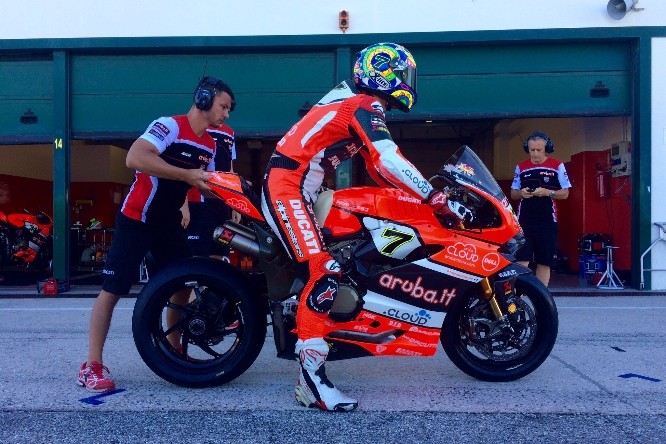 Chaz Davies Test Misano 2016