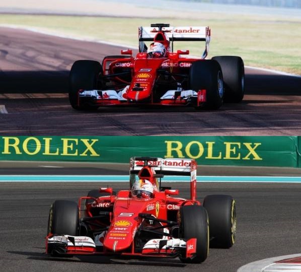 Ferrari test Pirelli 2017 - Vettel 2015
