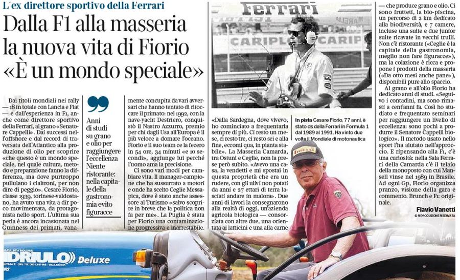 Fiorio Masseria Corriere della Sera 23 agosto 2016