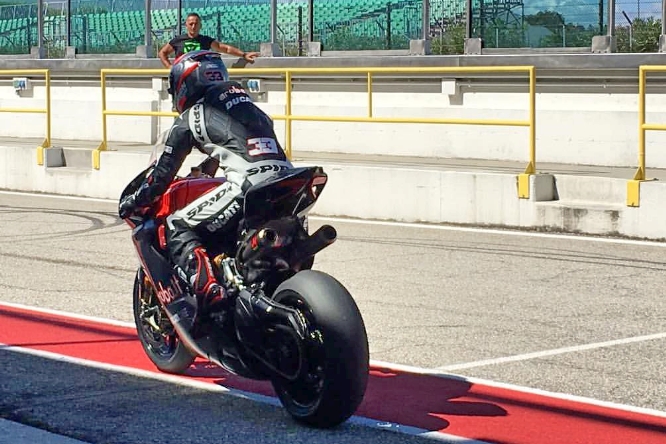 Marco Melandri Ducati SBK Test Misano 2016