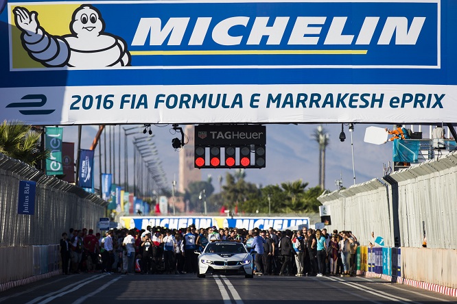 Partenza Formula E Marrakech 2016