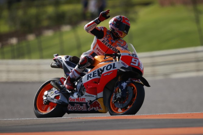 MotoGP | Gp Valencia 2016, Warm up: Marquez davanti a Vinales