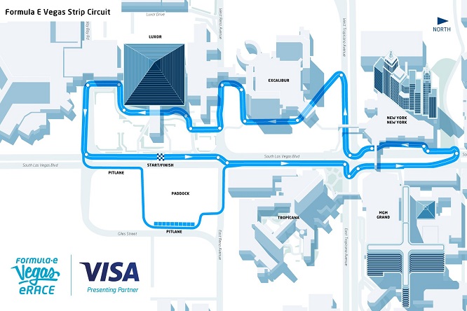 Formula E circuito Vegas eRace 2017