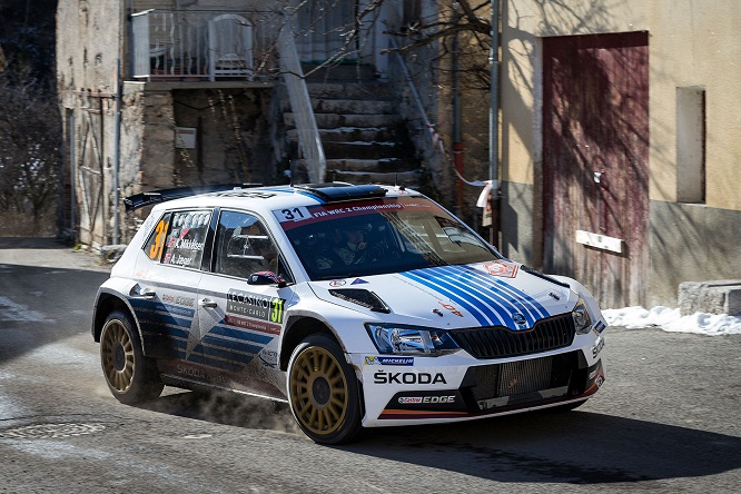 WRC2 Rally Monte Carlo Skoda Mikkelsen