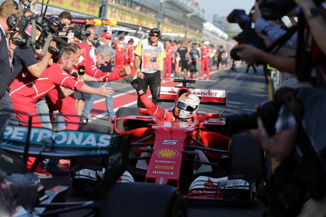 Ferrari Vettel Arrivabene Australian Grand Prix, Melbourne 23 - 26 March 2017