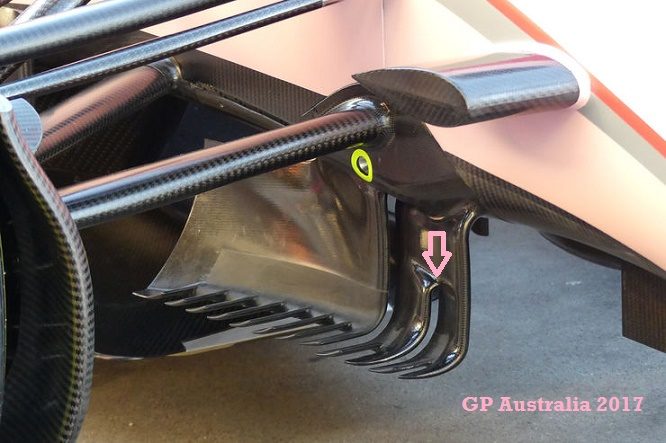 Force India turning vanes GP Australia 2017