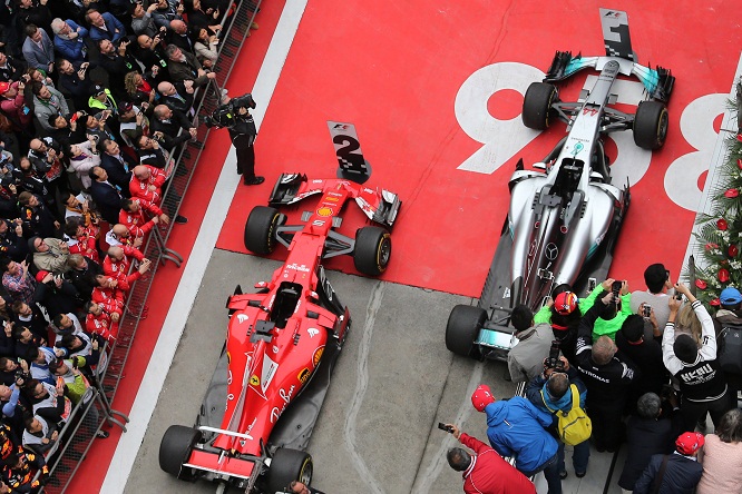 Vettel Hamilton Chinese Grand Prix, Shanghai 06 - 09 April 2017