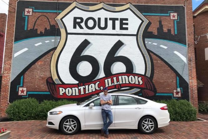 Saiu Route 66 Pontiac murales