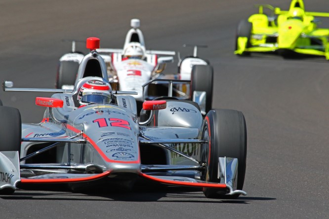 IndyCar2017_Indy500_Free Practice 2_Power-Castroneves-Pagenaud