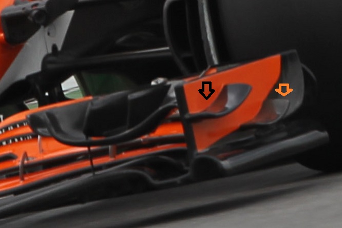 McLaren endplate ala anteriore GP Canada 2017