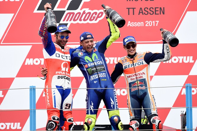 Podio MotoGP Assen 2017 Rossi