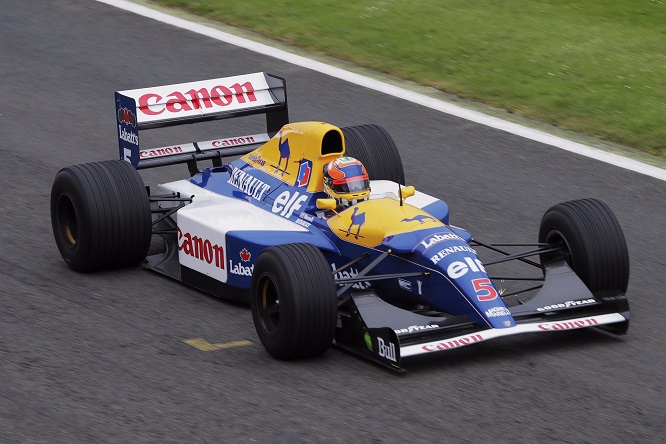 Williams 40 years Silverstone 2017 Chandhok FW14B 1992