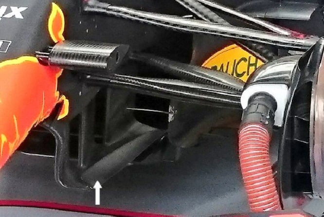 Red Bull turning vanes Silverstone 2017