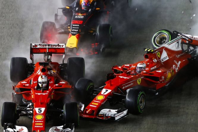 Vettel-Raikkonen-Verstappen-Singapore-crash-2017-Ferrari-Red-Bull