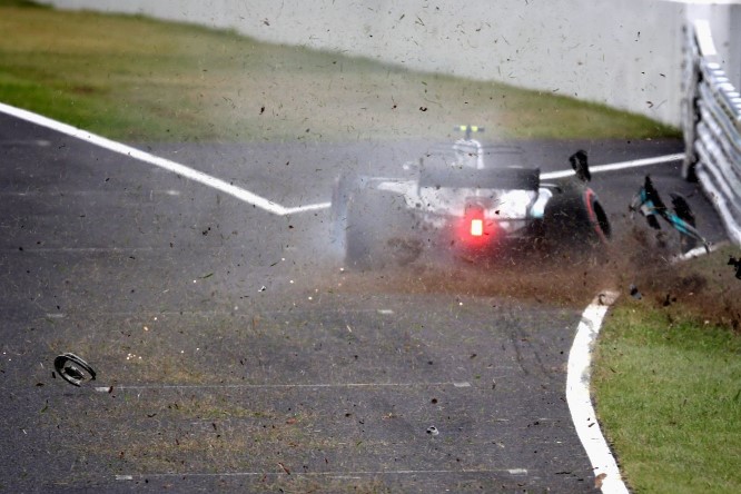 Bottas Mercedes Suzuka PL3 GP Giappone incidente (Custom)