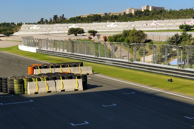 Formula E test Valencia chicane